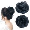Ruffle Bun Black