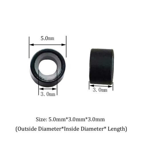 Artboard 2 Black Micro Rings Beads For I tip Hair Extensions (1,000 Pcs)