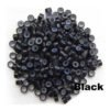 Artboard 4 Black Micro Rings Beads For I tip Hair Extensions (1,000 Pcs)