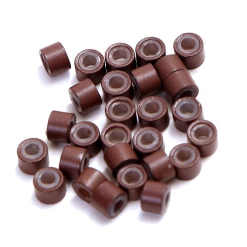 Brown Micro Rings Beads For I tip Hair Extensions (1,000 Pcs)