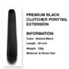 Clutcher Ponytail Black