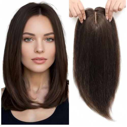 4X4 Clip Hair Topper Brown