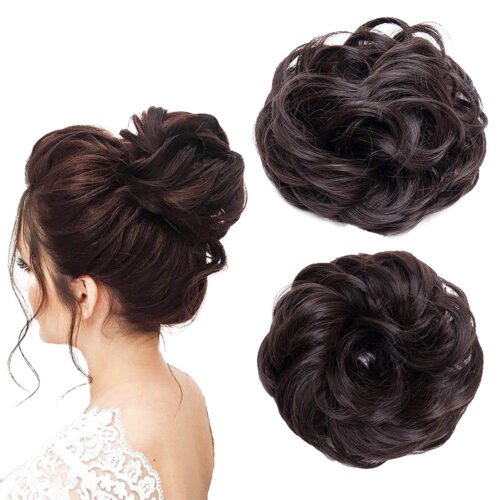 Ruffle Bun Brown