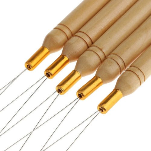Hair Extension Hook Pulling Tool Needle Threader (5 Pcs)