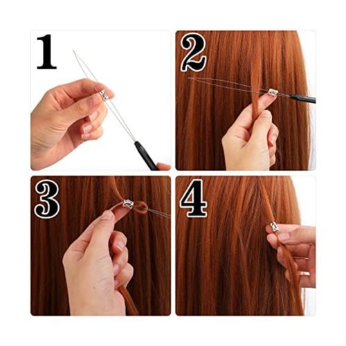 Hair Extension Hook Pulling Tool Needle Threader (5 Pcs)