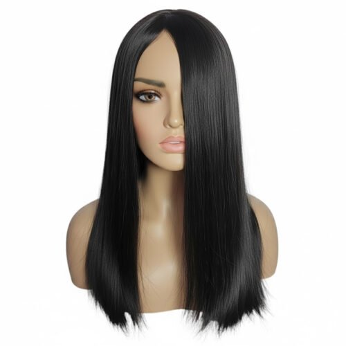 3 Clip Hair Topper Black